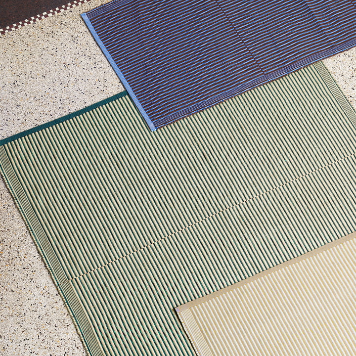 Les tapis à fines rayures de chez Hay Design