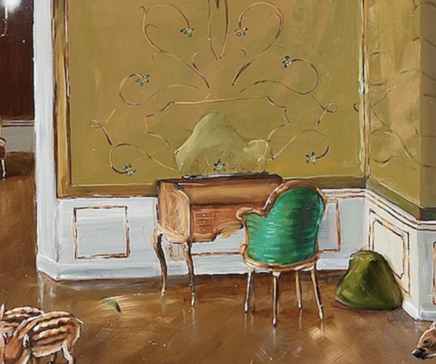 Il n'y a pas que les meubles vintages ikea qui soient recherchés : cette peinture aussi !
