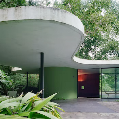 La maison d'Oscar Niemeyer, architecte et designer